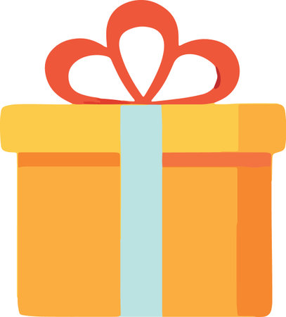 Flat Design Wrapped Present Boxes Illustrationのイラスト素材