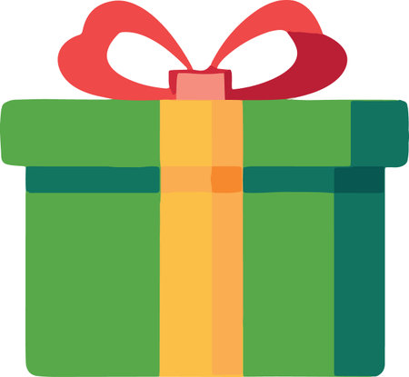 Flat Design Wrapped Present Boxes Illustrationのイラスト素材