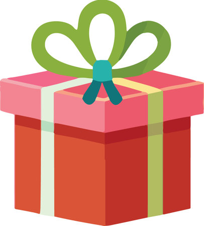 Holiday Celebration Gift Box Vectorのイラスト素材