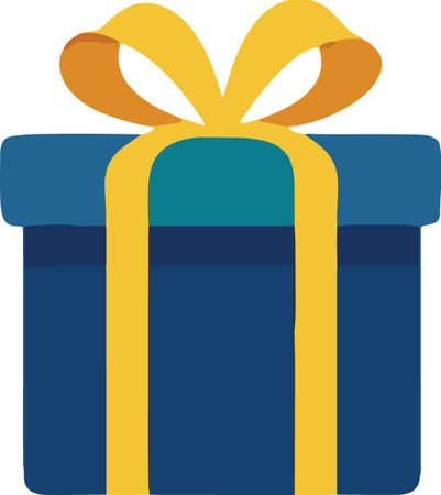 Flat Design Wrapped Present Boxes Illustrationのイラスト素材