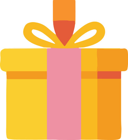 Flat Design Wrapped Present Boxes Illustrationのイラスト素材