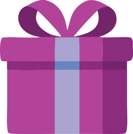 Flat Design Wrapped Present Boxes Illustrationのイラスト素材