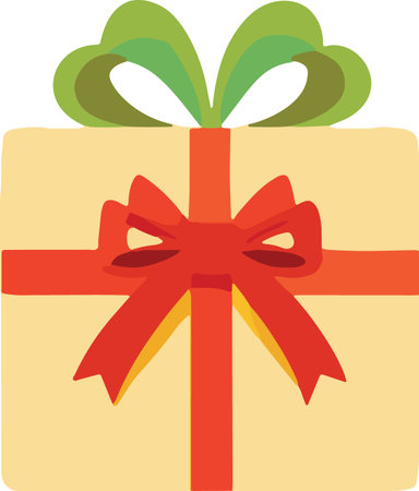 Flat Design Wrapped Present Boxes Illustrationのイラスト素材