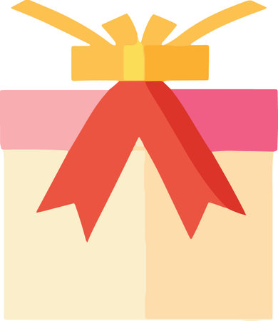 Flat Design Wrapped Present Boxes Illustrationのイラスト素材