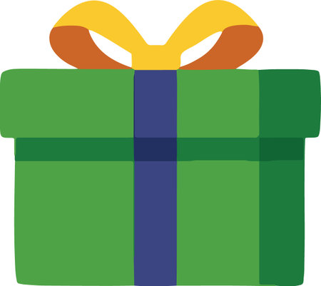 Flat Design Wrapped Present Boxes Illustrationのイラスト素材