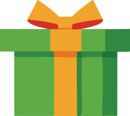 Flat Design Wrapped Present Boxes Illustrationのイラスト素材