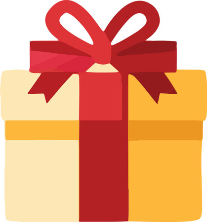 Flat Design Wrapped Present Boxes Illustrationのイラスト素材