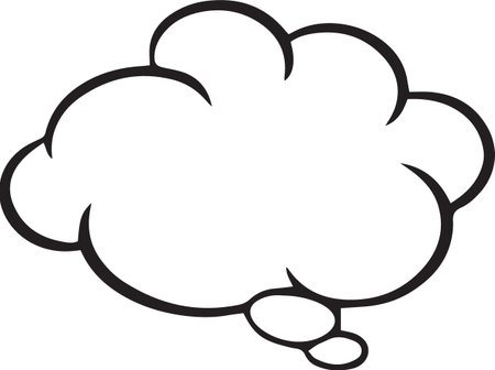 Hand Drawn Comic Speech Bubble â Vector Doodle Style Talk, Thought &amp; Chat Balloonsのイラスト素材