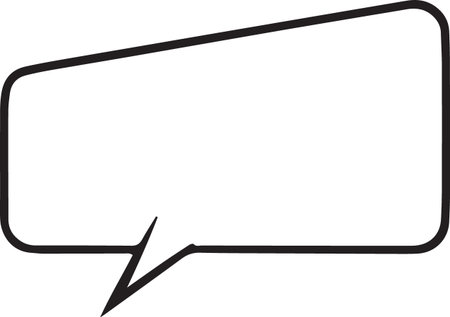 Hand Drawn Comic Speech Bubble â Vector Doodle Style Talk, Thought &amp; Chat Balloonsのイラスト素材