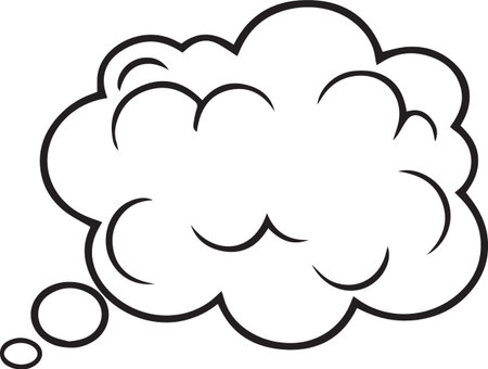 Hand Drawn Comic Speech Bubble â Vector Doodle Style Talk, Thought &amp; Chat Balloonsのイラスト素材