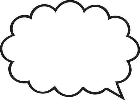 Hand Drawn Comic Speech Bubble â Vector Doodle Style Talk, Thought &amp; Chat Balloonsのイラスト素材