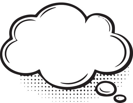 Hand Drawn Comic Speech Bubble â Vector Doodle Style Talk, Thought &amp; Chat Balloonsのイラスト素材