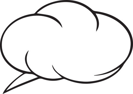 Hand Drawn Comic Speech Bubble â Vector Doodle Style Talk, Thought &amp; Chat Balloonsのイラスト素材