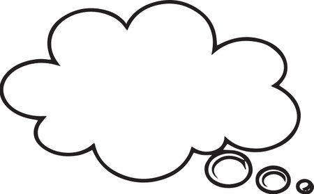 Hand Drawn Comic Speech Bubble â Vector Doodle Style Talk, Thought &amp; Chat Balloonsのイラスト素材