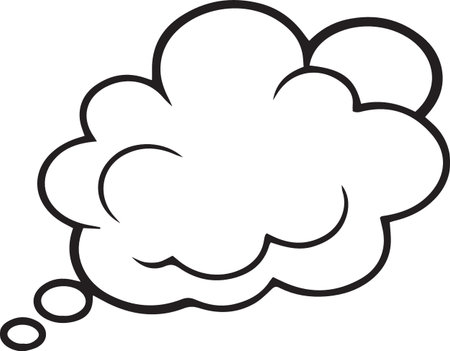 Hand Drawn Comic Speech Bubble â Vector Doodle Style Talk, Thought &amp; Chat Balloonsのイラスト素材