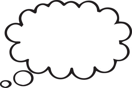 Hand Drawn Comic Speech Bubble â Vector Doodle Style Talk, Thought &amp; Chat Balloonsのイラスト素材