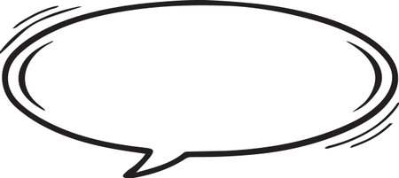 Hand Drawn Comic Speech Bubble â Vector Doodle Style Talk, Thought &amp; Chat Balloonsのイラスト素材