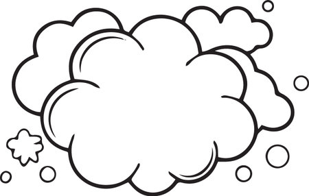 Hand Drawn Comic Speech Bubble â Vector Doodle Style Talk, Thought &amp; Chat Balloonsのイラスト素材