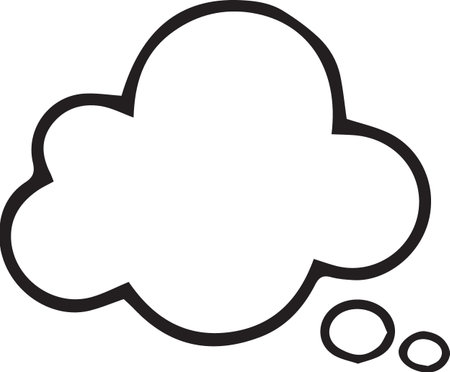 Hand Drawn Comic Speech Bubble â Vector Doodle Style Talk, Thought &amp; Chat Balloonsのイラスト素材