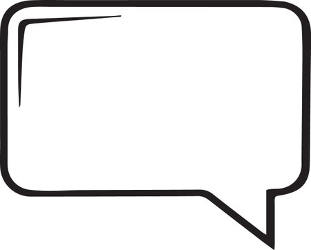 Hand Drawn Comic Speech Bubble â Vector Doodle Style Talk, Thought &amp; Chat Balloonsのイラスト素材