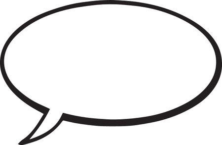 Hand Drawn Comic Speech Bubble â Vector Doodle Style Talk, Thought &amp; Chat Balloonsのイラスト素材