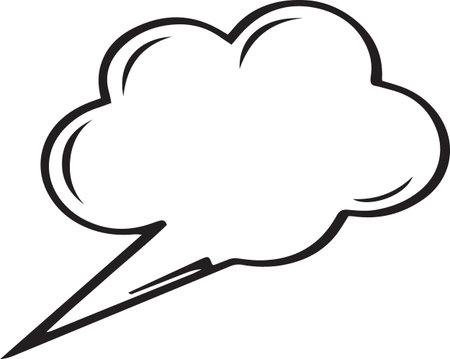 Hand Drawn Comic Speech Bubble â Vector Doodle Style Talk, Thought &amp; Chat Balloonsのイラスト素材