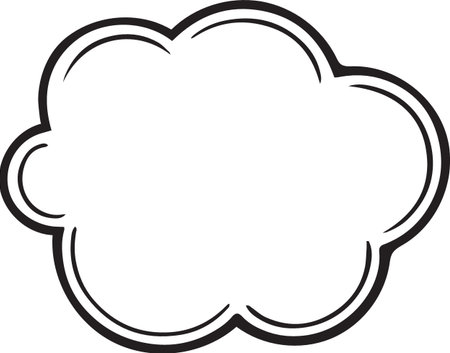 Hand Drawn Comic Speech Bubble â Vector Doodle Style Talk, Thought &amp; Chat Balloonsのイラスト素材