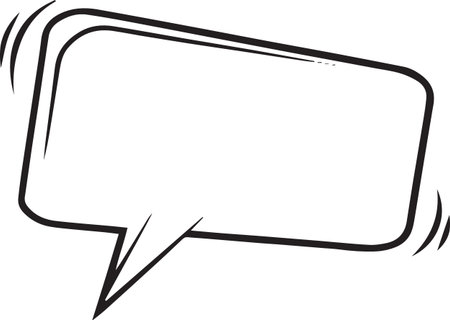 Hand Drawn Comic Speech Bubble â Vector Doodle Style Talk, Thought &amp; Chat Balloonsのイラスト素材