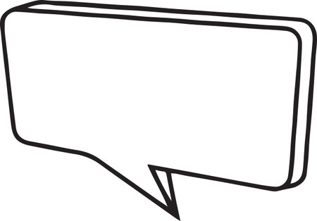 Hand Drawn Comic Speech Bubble â Vector Doodle Style Talk, Thought &amp; Chat Balloonsのイラスト素材