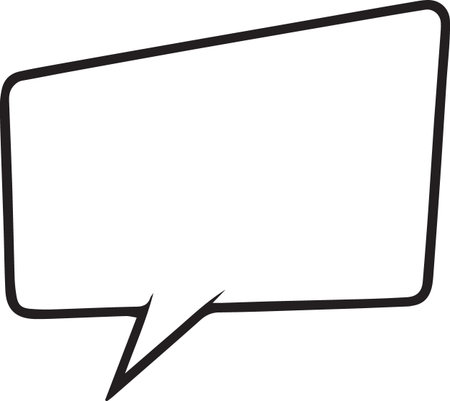 Hand Drawn Comic Speech Bubble â Vector Doodle Style Talk, Thought &amp; Chat Balloonsのイラスト素材