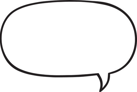 Hand Drawn Comic Speech Bubble â Vector Doodle Style Talk, Thought &amp; Chat Balloonsのイラスト素材