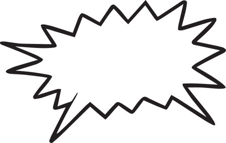 Hand Drawn Comic Speech Bubble â Vector Doodle Style Talk, Thought &amp; Chat Balloonsのイラスト素材