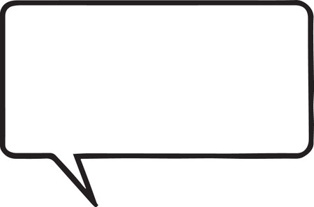 Hand Drawn Comic Speech Bubble â Vector Doodle Style Talk, Thought &amp; Chat Balloonsのイラスト素材