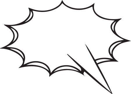 Hand Drawn Comic Speech Bubble â Vector Doodle Style Talk, Thought &amp; Chat Balloonsのイラスト素材