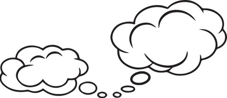 Hand Drawn Comic Speech Bubble â Vector Doodle Style Talk, Thought &amp; Chat Balloonsのイラスト素材