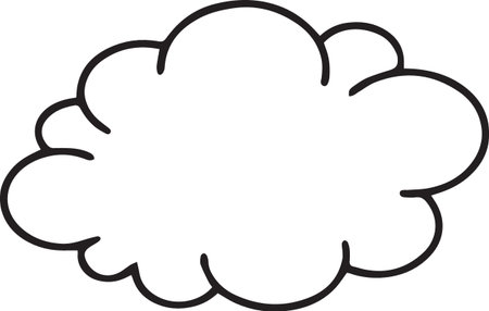 Hand Drawn Comic Speech Bubble â Vector Doodle Style Talk, Thought &amp; Chat Balloonsのイラスト素材