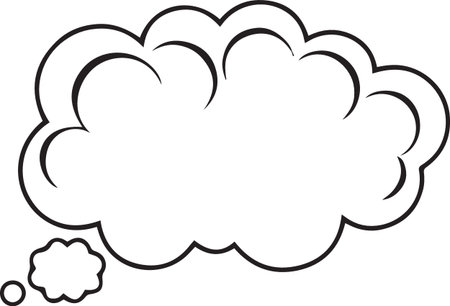 Hand Drawn Comic Speech Bubble â Vector Doodle Style Talk, Thought &amp; Chat Balloonsのイラスト素材