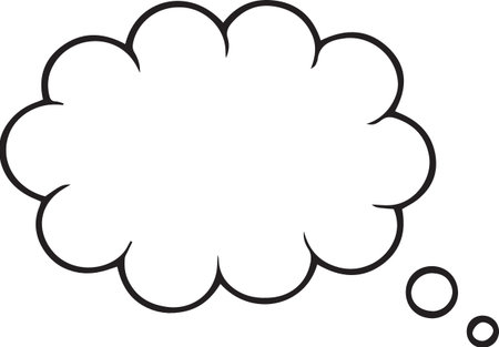 Hand Drawn Comic Speech Bubble â Vector Doodle Style Talk, Thought &amp; Chat Balloonsのイラスト素材