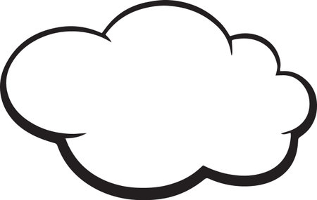 Hand Drawn Comic Speech Bubble â Vector Doodle Style Talk, Thought &amp; Chat Balloonsのイラスト素材