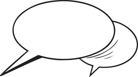 Hand Drawn Comic Speech Bubble â Vector Doodle Style Talk, Thought &amp; Chat Balloonsのイラスト素材