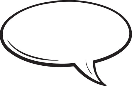 Hand Drawn Comic Speech Bubble â Vector Doodle Style Talk, Thought &amp; Chat Balloonsのイラスト素材