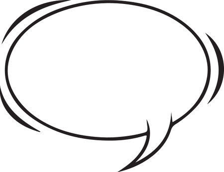 Hand Drawn Comic Speech Bubble â Vector Doodle Style Talk, Thought &amp; Chat Balloonsのイラスト素材