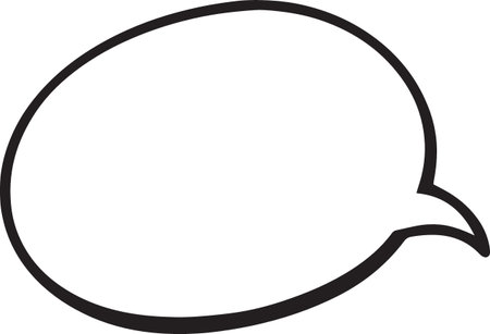 Hand Drawn Comic Speech Bubble â Vector Doodle Style Talk, Thought &amp; Chat Balloonsのイラスト素材