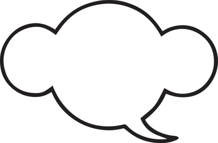 Hand Drawn Comic Speech Bubble â Vector Doodle Style Talk, Thought &amp; Chat Balloonsのイラスト素材