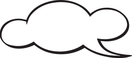 Hand Drawn Comic Speech Bubble â Vector Doodle Style Talk, Thought &amp; Chat Balloonsのイラスト素材