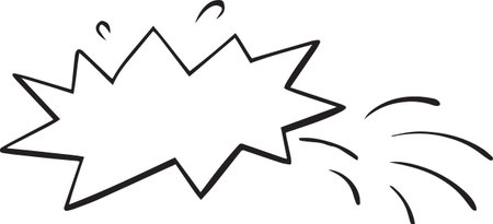 Hand Drawn Comic Speech Bubble â Vector Doodle Style Talk, Thought &amp; Chat Balloonsのイラスト素材