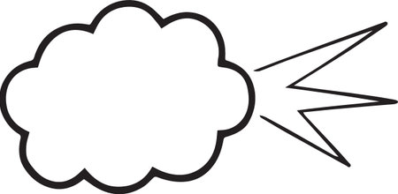 Hand Drawn Comic Speech Bubble â Vector Doodle Style Talk, Thought &amp; Chat Balloonsのイラスト素材