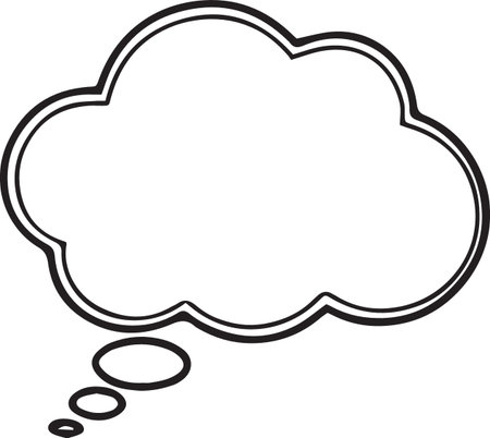 Hand Drawn Comic Speech Bubble â Vector Doodle Style Talk, Thought &amp; Chat Balloonsのイラスト素材