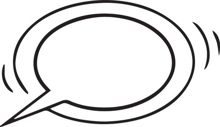 Hand Drawn Comic Speech Bubble â Vector Doodle Style Talk, Thought &amp; Chat Balloonsのイラスト素材