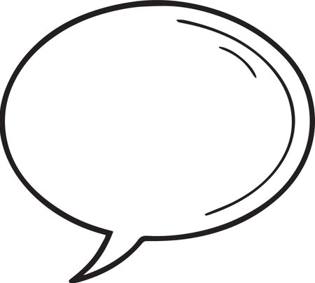 Hand Drawn Comic Speech Bubble â Vector Doodle Style Talk, Thought &amp; Chat Balloonsのイラスト素材